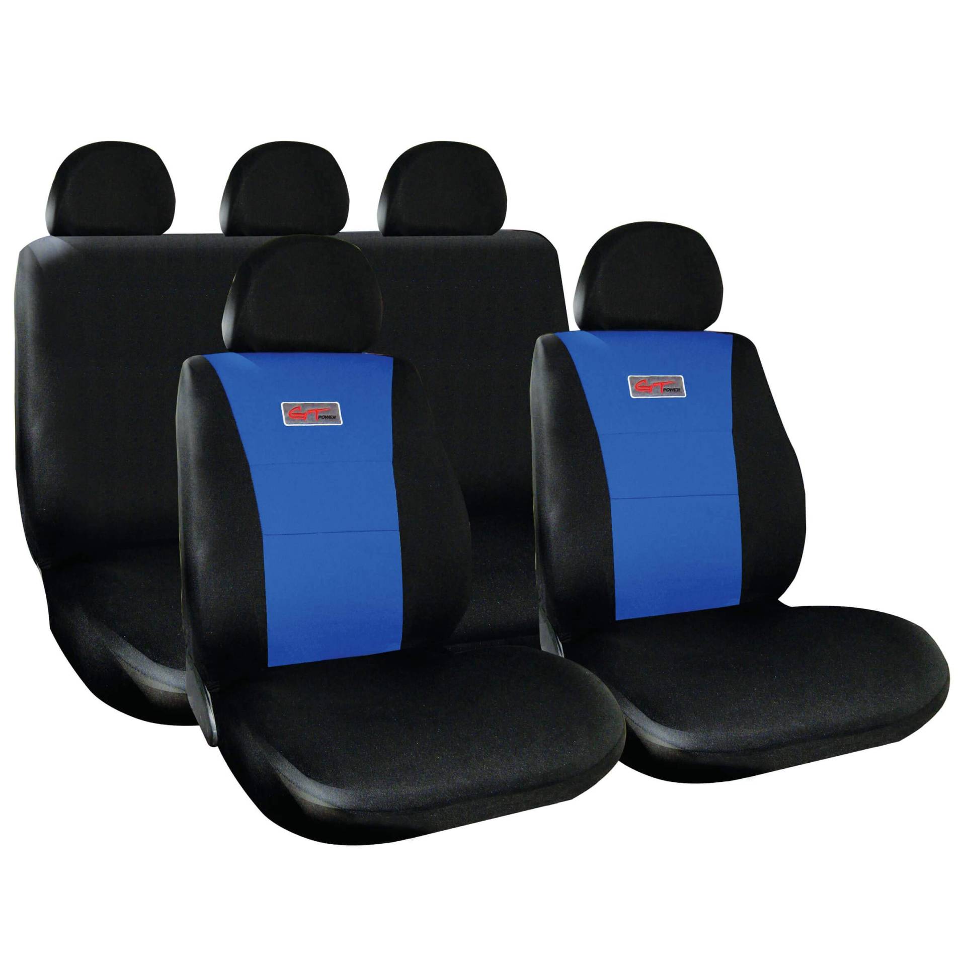 Sumex / Suministros Exteriores SA Race Sport stoelhoezenset GT Polyester Uni schwarz/blau 11-teilig von Sumex