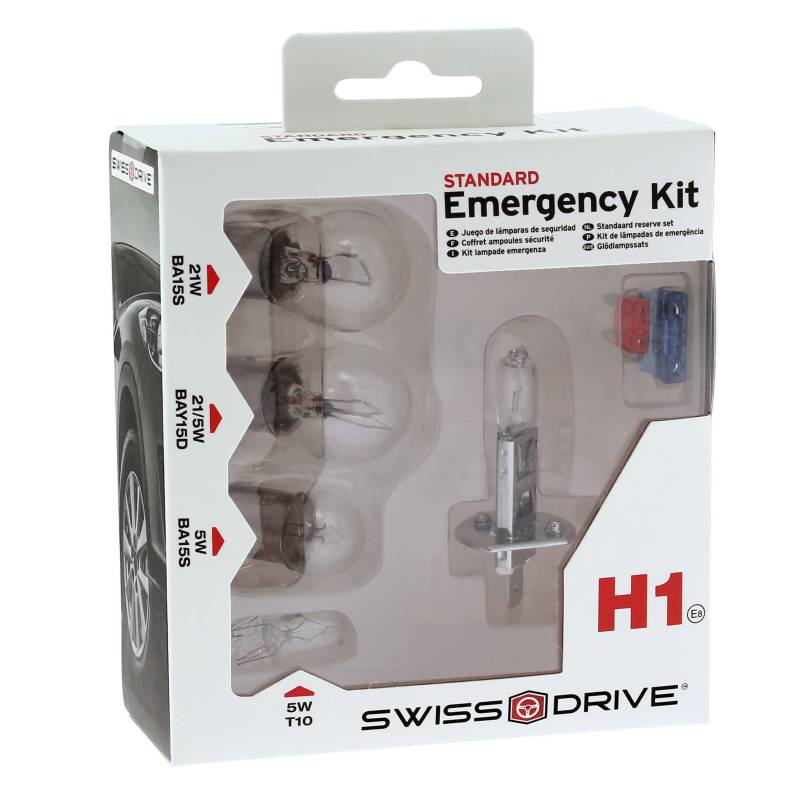 S SUMEX Lampenkoffer H1, 12 V, komplettes Notfallset, enthält 7 wesentliche Glühbirnen von S SUMEX