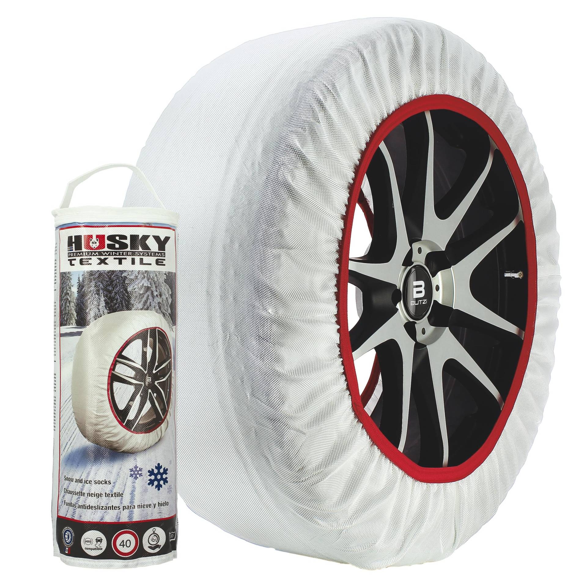 SUMEX hustx05 Husky Schneekette Textil, XXL von Sumex