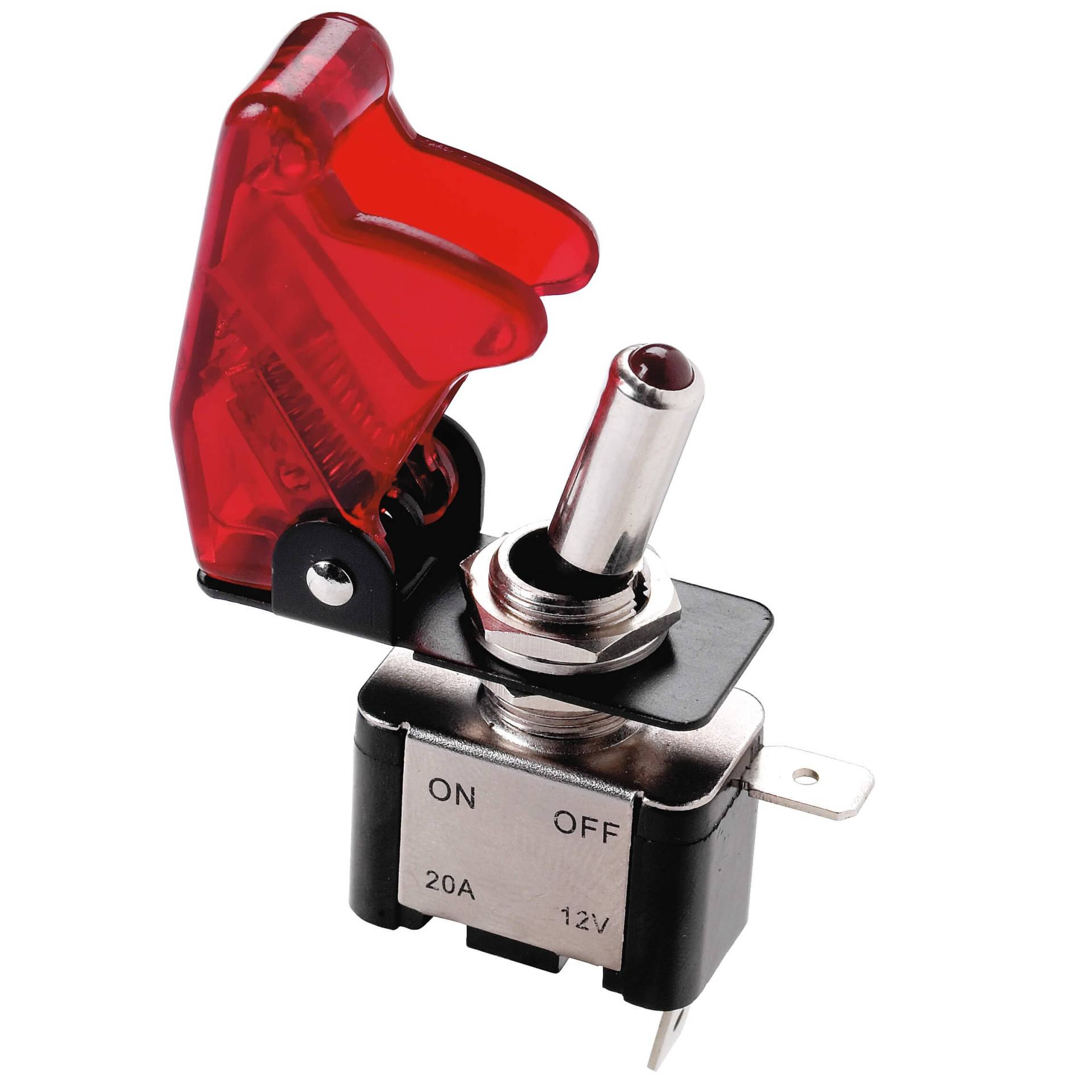 Sumex KFZ-Schalter, EIN/Aus mit roter LED, Rot von Sumex