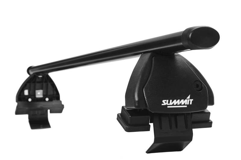 Summit SUP-081 Premium-Dachträger, abschließbar, Multi-Fit, schwarzer Stahl, 2 Stück von Summit