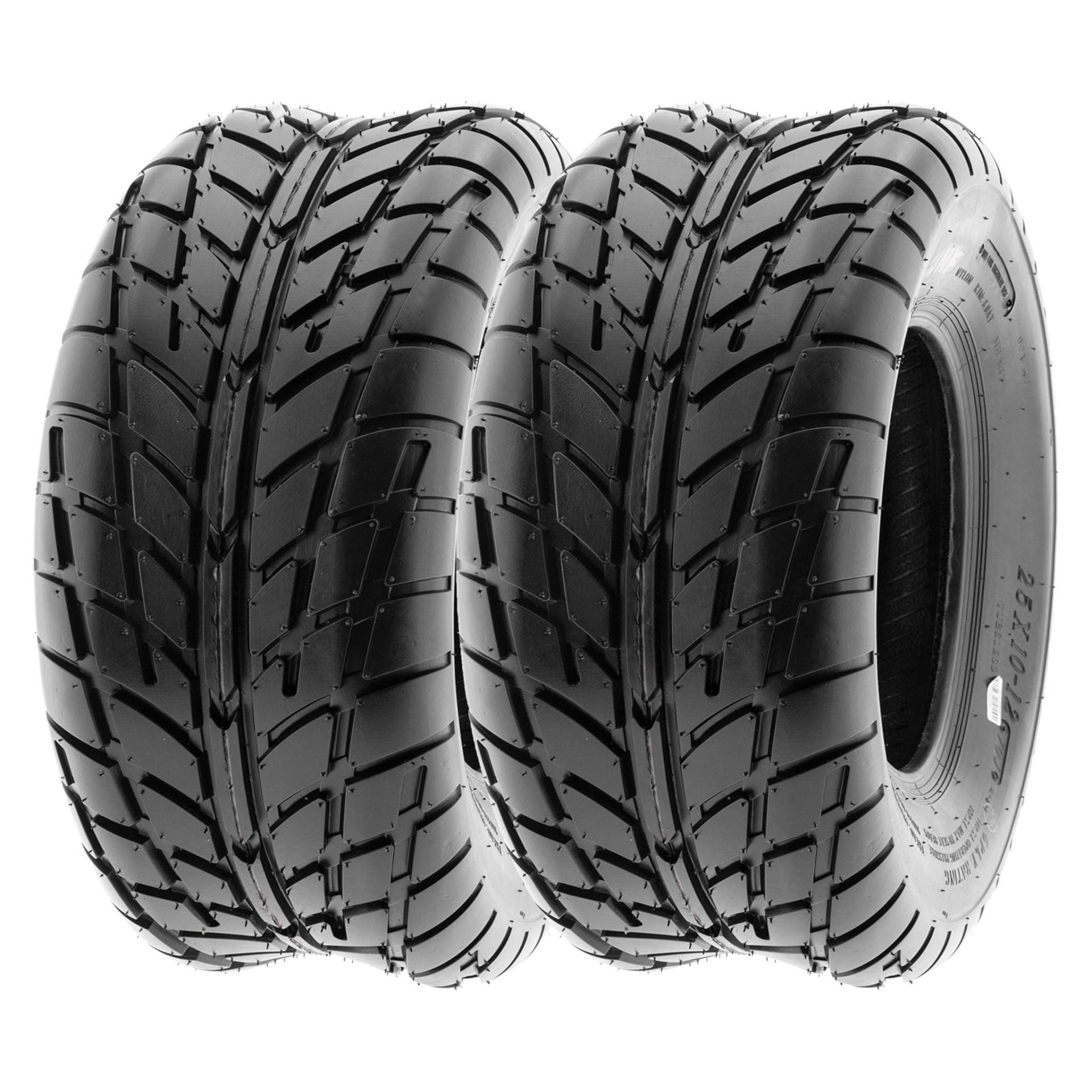 SunF A021 25x10-12 25x10x12 ATV UTV All-Terrain Reifen 6PR TL 70J E4, Satz von 2 Stück von SunF