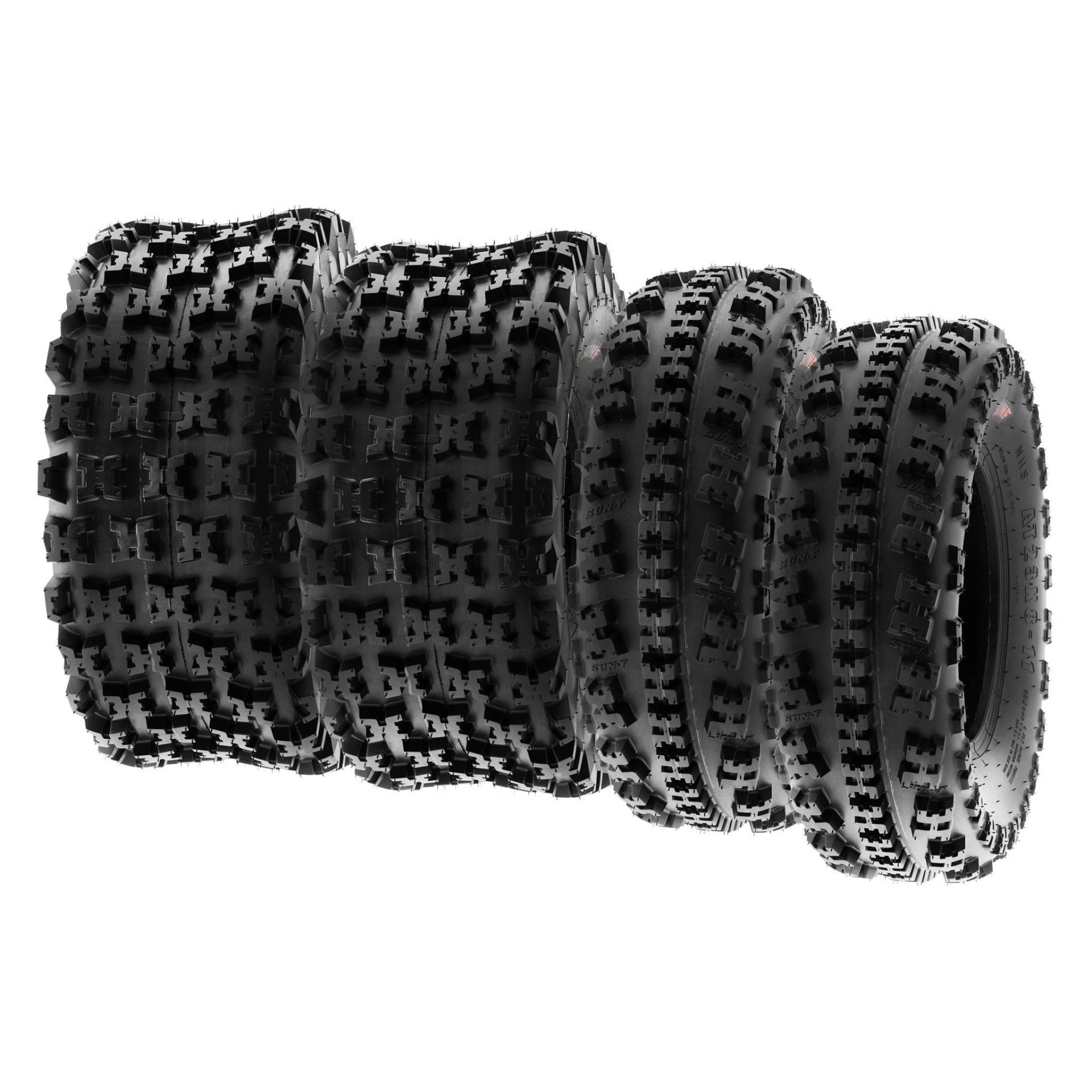 SunF A027 21x7-10 & 20x10-9 XC ATV UTV Quad Reifen Sportreifen Stollenreifen 6PR TL 47J E4, Satz von 4 Stück von SunF