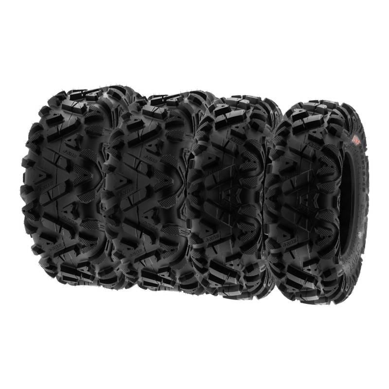 SunF A033 26x9-14 & 26x11-14 POWER I ATV UTV Quad Reifen All-Terrain Gelände 6PR TL 70J E4, Satz von 4 Stück von SunF