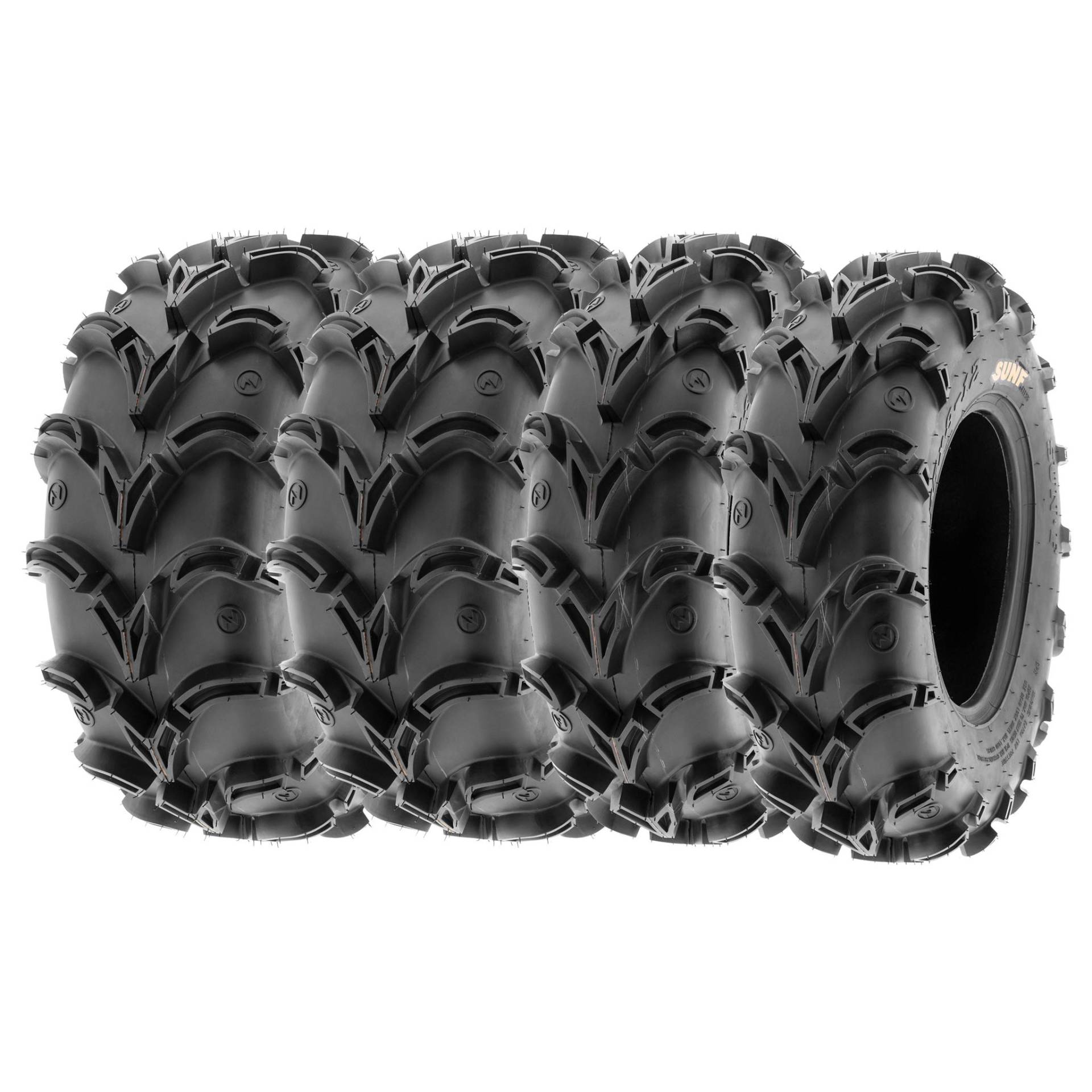 SunF A050 25x8-12 & 25x10-12 AT Schlamm & Pfad Quad ATV UTV SxS Reifen 6PR TL, Satz von 4 Stück SunF A050 25x8-12 & 25x10-12 AT Schlamm & Pfad Quad ATV UTV SxS Reifen 6PR TL, Satz von 4 Stück von SunF