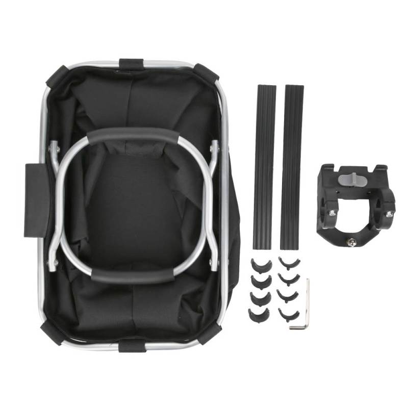 Sunicon Lenkerkorb Taschen,Faltbar Fahrrad vorne Korb, Easy Install Abnehmbare FahrradkorbTasche für Kleiner Hund-Einkaufen-Reisen-Picknick, mit Lenkeradapter von Sunicon