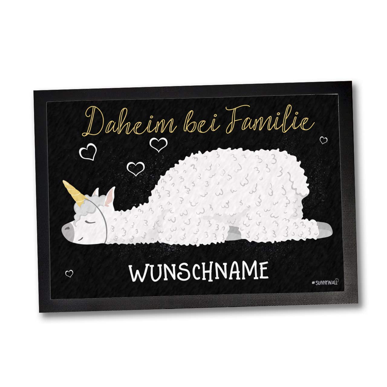 Sunnywall Fußmatte - personalisiert 60 x 40 cm - Alpaka Daheim bei Familie Sunnywall Fußmatte - personalisiert 60 x 40 cm - Alpaka Daheim bei Familie von Sunnywall