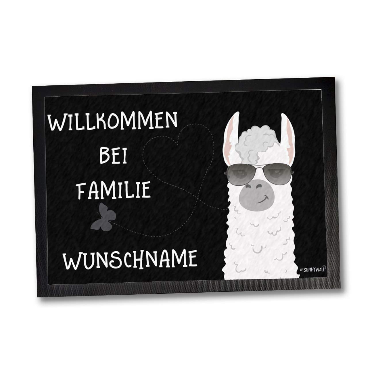 Sunnywall Fußmatte - personalisiert 75 x 50 cm - Alpaka Willkommen Sunnywall Fußmatte - personalisiert 75 x 50 cm - Alpaka Willkommen von Sunnywall