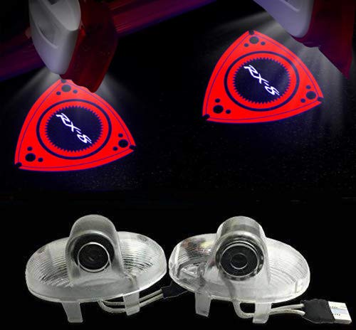 Duleutgnu 2 Stück Autotür Projektor Türbeleuchtung Logo Leuchten KFZ Türen Einstiegsbeleuchtung LED Willkommen Emblem Projektion 3D Türlicht Für Mazda(Red) von Duleutgnu