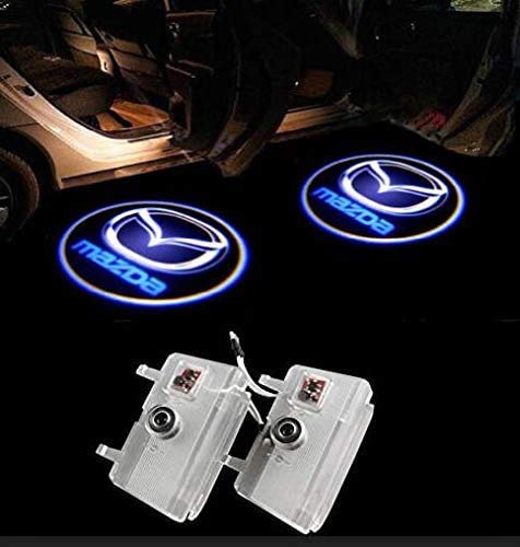 Duleutgnu 2 Stück Einstiegsbeleuchtung Türbeleuchtung Autotür Logo Türen Projektion Einstiegsleuchte Willkommen Dekorative Geist Lampe 3D Emblem für Mazda 6 2014-2016 (B) von Duleutgnu
