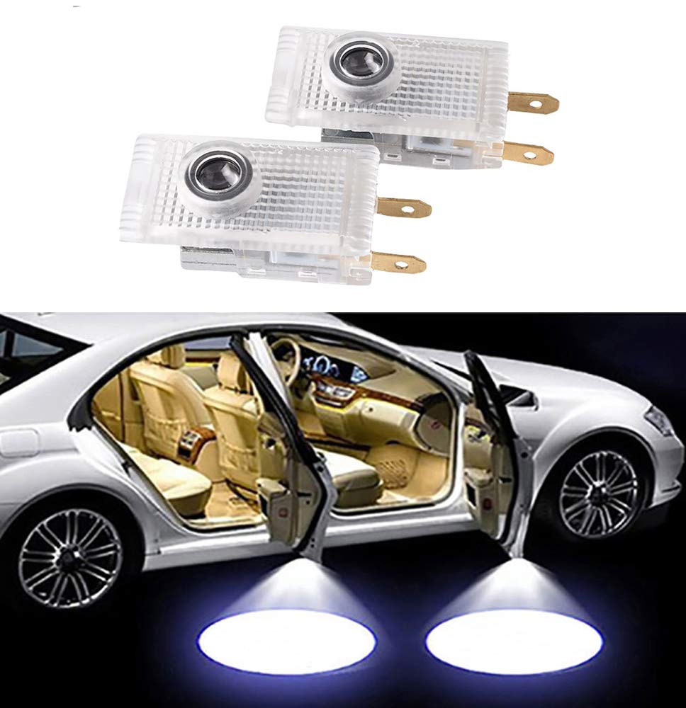 Duleutgnu 2 Stück LED Autotür Türbeleuchtung Logo KFZ Türen Einstiegsbeleuchtung Projektor Willkommen Door Projektion Türlicht Einstiegsleuchte Logo Lampe für Mercedes W210 von Duleutgnu