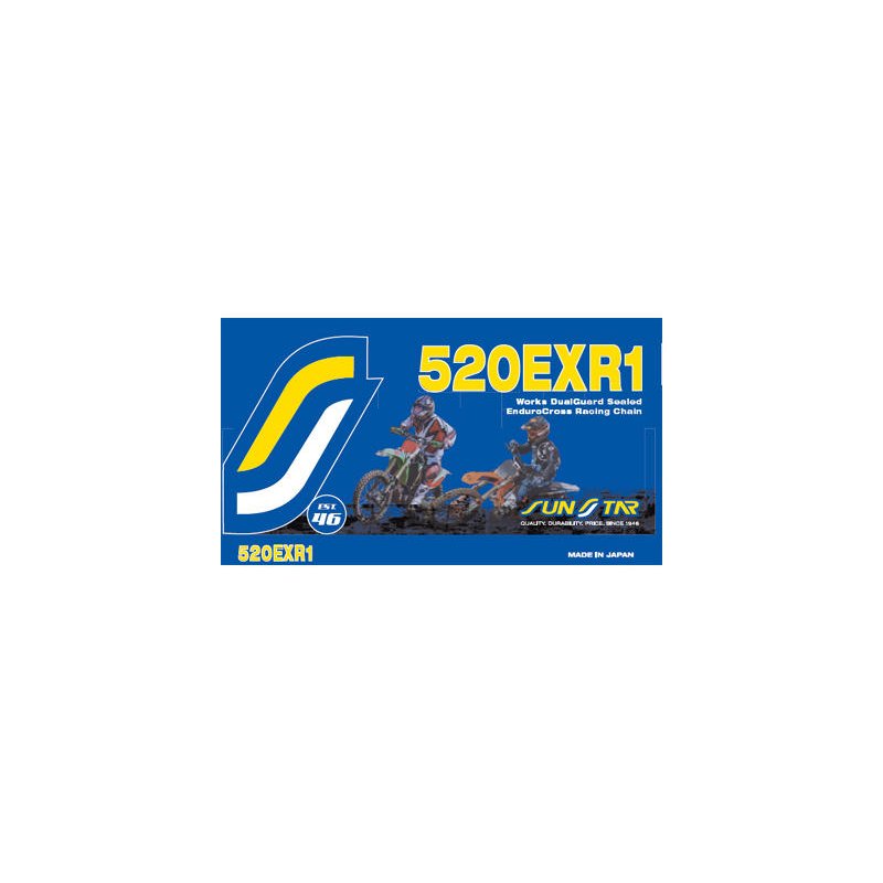 Kette U-Ring 520X118 Gold Ss520Exr1-118G von Sunstar Sprockets