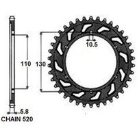 Kettenrad hinten SUNSTAR 1-3471-42 von Sunstar