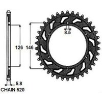 Kettenrad hinten SUNSTAR SUNR1-3577-44 von Sunstar