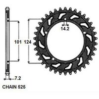 Kettenrad hinten SUNSTAR SUNR1-4442-40 von Sunstar