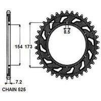 Kettenrad hinten SUNSTAR SUNR1-4695-43 von Sunstar