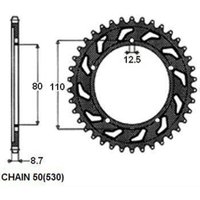 Kettenrad hinten SUNSTAR SUNR1-5338-40 von Sunstar