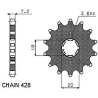 Ritzel SUNSTAR SUNF207-14 Ritzel SUNSTAR SUNF207-14 von Sunstar