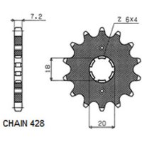 Ritzel SUNSTAR SUNF207-14 von Sunstar