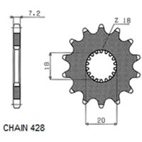 Ritzel SUNSTAR SUNF211-14 von Sunstar