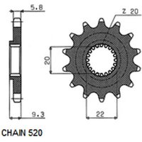 Ritzel SUNSTAR SUNF3B0-13 Ritzel SUNSTAR SUNF3B0-13 von Sunstar