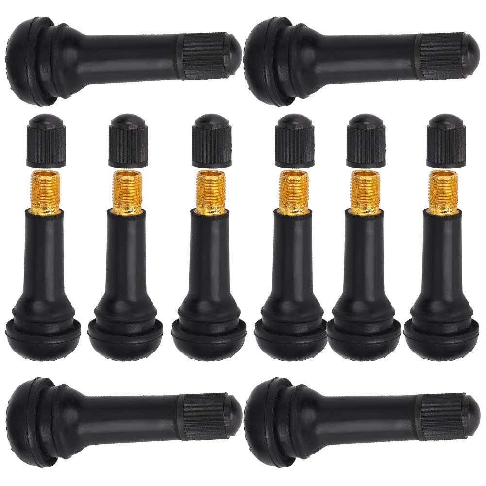 10 Pcs Hochwertige Gummi -Reifenventile Stiel mit Staubkappe für Standard -11,5 -mm -Rand -Loch -Reifenventilstamm 10 Pcs Hochwertige Gummi -Reifenventile Stiel mit Staubkappe für Standard -11,5 -mm -Rand -Loch -Reifenventilstamm von Sunydog