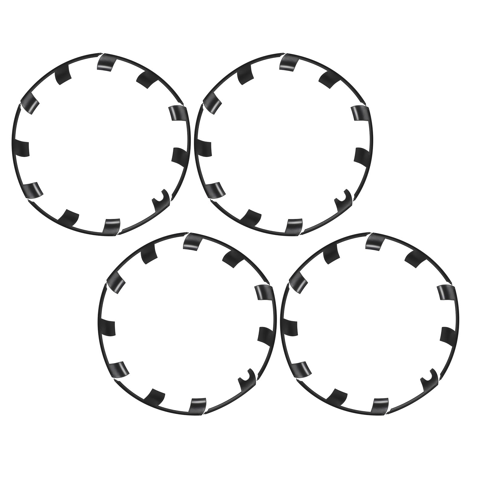 21-Zoll-Randschutzschutz, Kratzfeste Hubcap Rim Patch Ersatz für die Leistung 2021-2023, Starker Schutz mit Stilvollem Design, 24 Prozent für Ganzes Auto, (Matt schwarz) von Sunydog