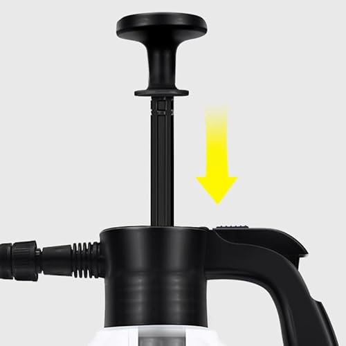 2L -Schaumsprühgerät mit Einem Verdickten Griff Dual -Modus -Schalter HDPE -Druckauto -Waschsprüche für die Verwendung von Gartenarbeit zu Hause (Schwarz und Weiß) von Sunydog