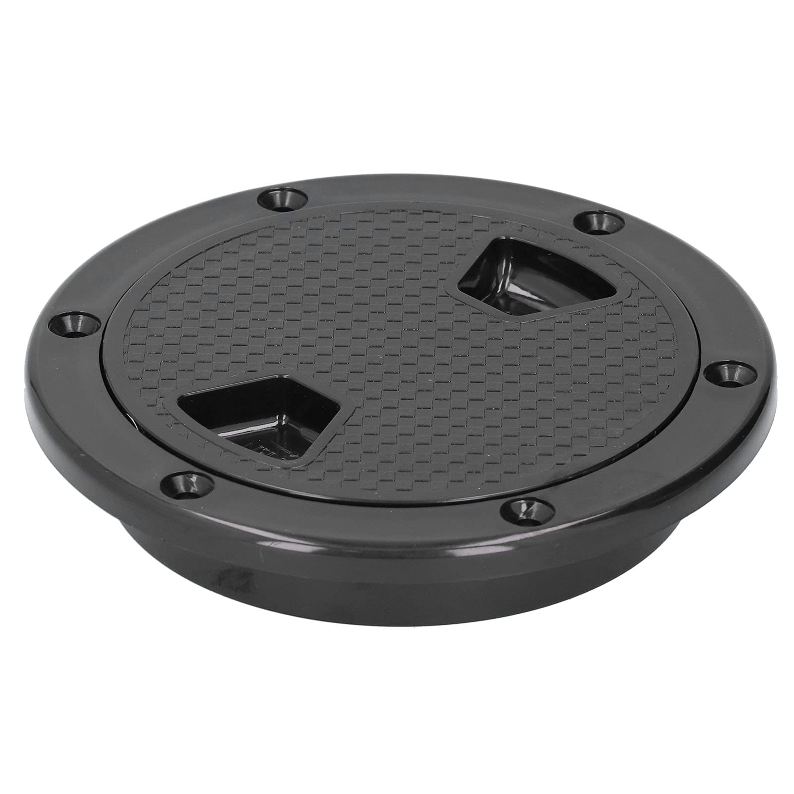 4-Zoll-Bootsdeckplatte ABS, Rund, beständig, Inspektionslukendeckel, Marinezubehör, Schwarz, mit Rutschfester Oberfläche, Schnell zu Installieren, für Einfache Verwendung 4-Zoll-Bootsdeckplatte ABS, Rund, beständig, Inspektionslukendeckel, Marinezubehör, Schwarz, mit Rutschfester Oberfläche, Schnell zu Installieren, für Einfache Verwendung von Sunydog