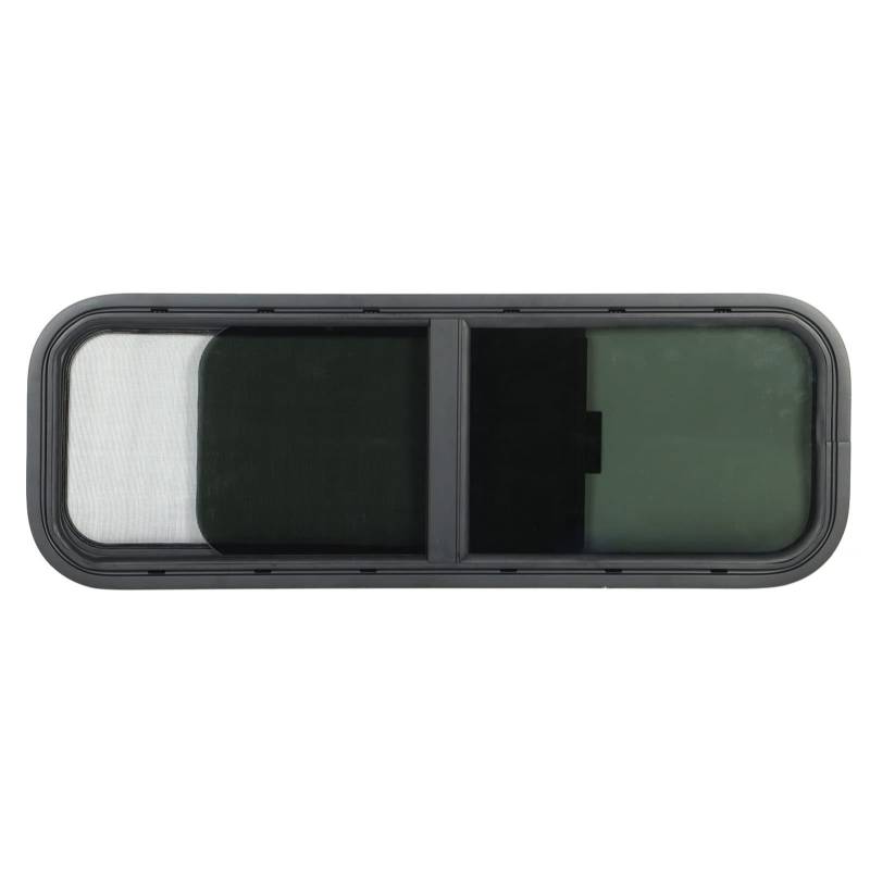 900 X 300 Mm RV -Schiebebefenster, Schwarzes Glasschattenfenster für Wohnmobile mit Vollständig Luftdichtem Design, Geeignet für, Wohnmobile und Technische Fahrzeuge. von Sunydog