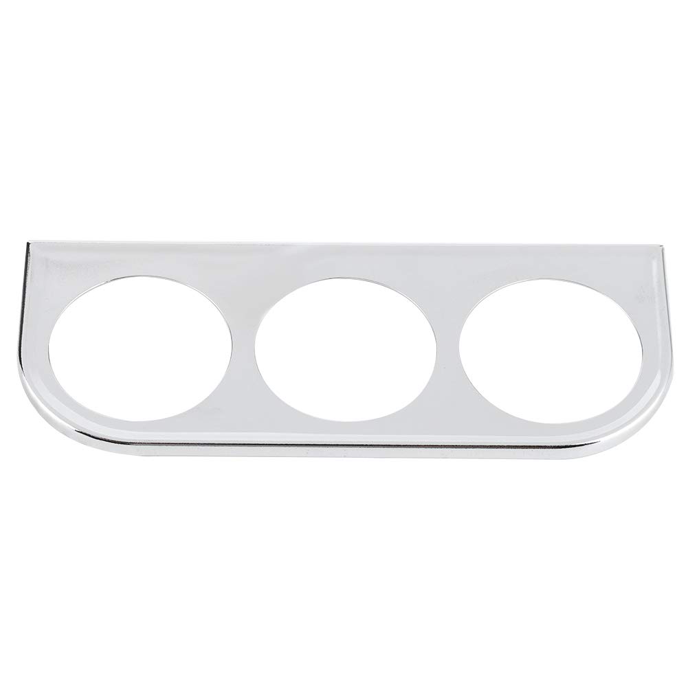 Bügelner 3-Loch-Messhalter für das Auto-Armaturenbrettmessgerät, Hält 52 Mm-Messgeräte Wie EGT-Messgerät, Turbomesser, Spannungsmesser, Drehzahlmesser, Präzises Design, S (Silber) von Sunydog