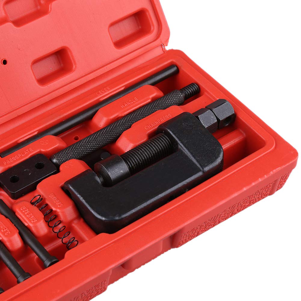 Kettenbrecher -Nietschneider 13pcs Fahrradmotorrad -Tiefketten -Ketten -Werkzeugkit mit 3 Stiftgrößen für eine Vielzahl von Ketten, Ein Wesentliches Werkzeug, kein Kettenbrecher -Nietschneider 13pcs Fahrradmotorrad -Tiefketten -Ketten -Werkzeugkit mit 3 Stiftgrößen für eine Vielzahl von Ketten, Ein Wesentliches Werkzeug, kein von Sunydog
