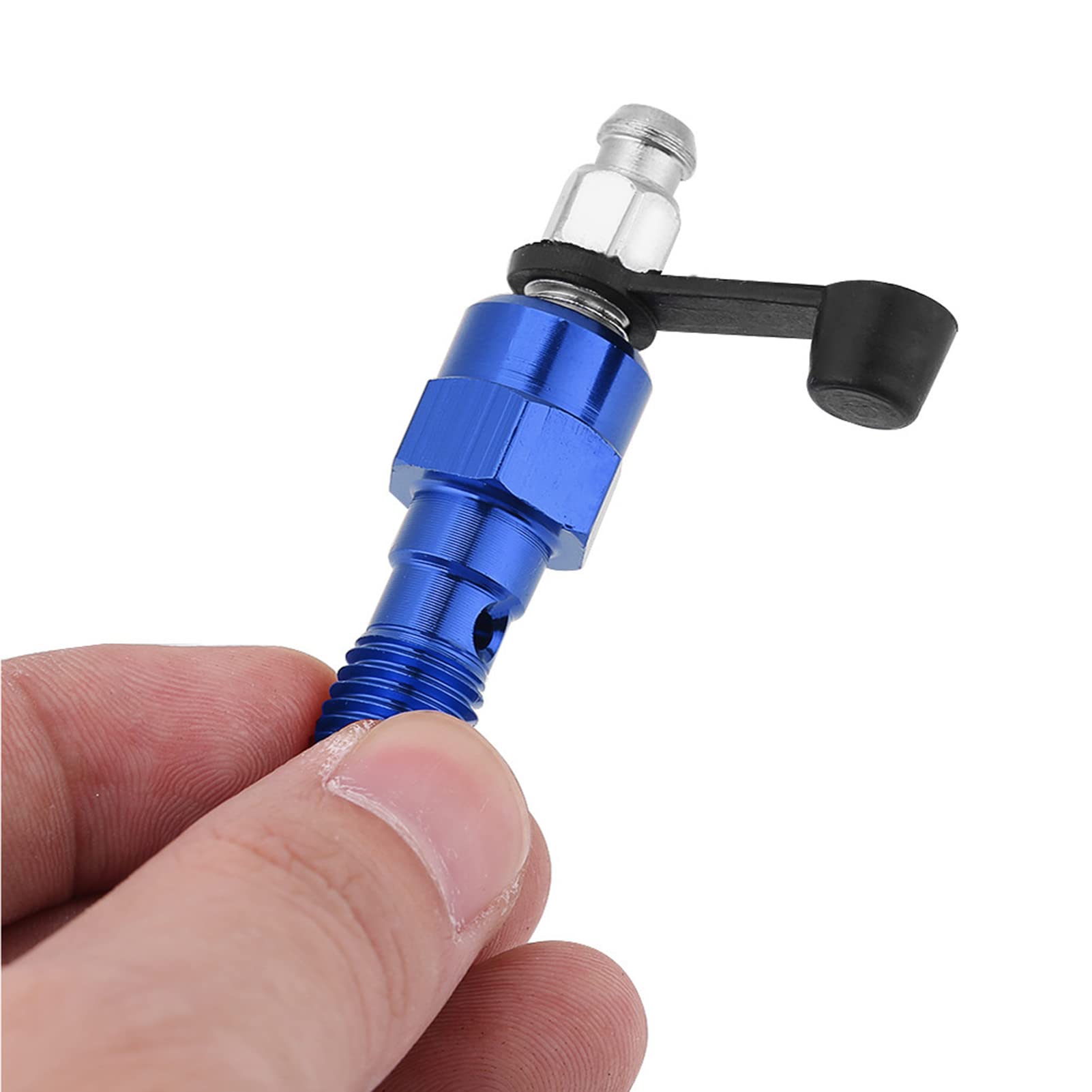 M10x1.0mm Banjo -Bolzenblutsschraube, Motorradbremssattelwippel mit Staubkappe, Hochwertiges Aluminium, Einfache Installation, Universelle Ausstattung (Blau) von Sunydog
