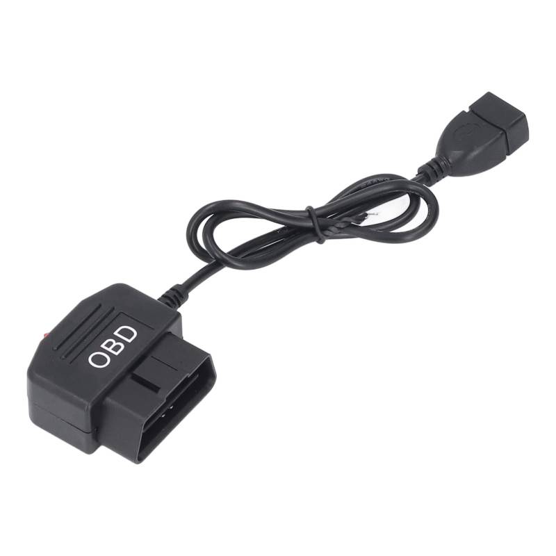OBD -Kabel mit Switch, 12 V/24 V Bis 5 V OBD -Stiefdown -Leitung, 3A -Ausgabe, 48 -cm -Armaturenbrett -Notzadapter, 24 -Stunden -Überwachung, Einfache Installation, USB von Sunydog