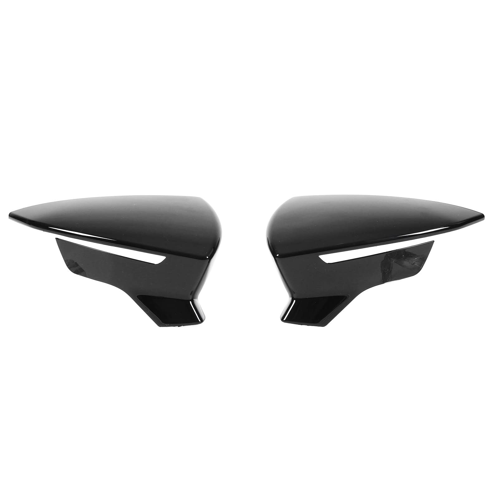Paar ABS-Rückspiegel-Schutzabdeckungen, Gehäuse, Kappe für Sitzplatz MK3 5f St. 2013-2019, MK5 2017-2020, KJ7 2017-2020 mit -Schutzbeschichtung (Glänzend schwarz) von Sunydog