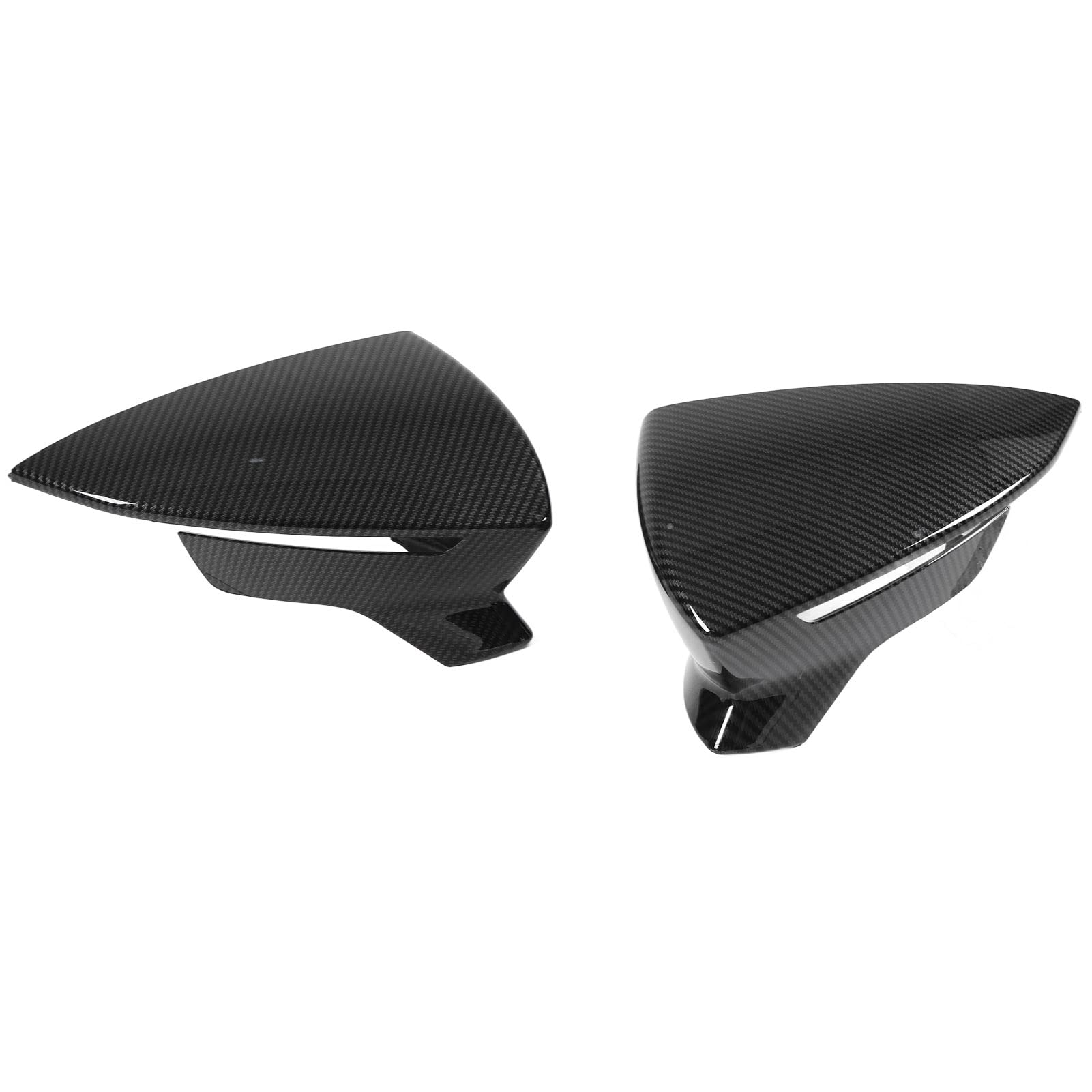 Paar ABS-Rückspiegel-Schutzabdeckungen, Gehäuse, Kappe für Sitzplatz MK3 5f St. 2013-2019, MK5 2017-2020, KJ7 2017-2020 mit -Schutzbeschichtung (Kohlefaserstil) von Sunydog