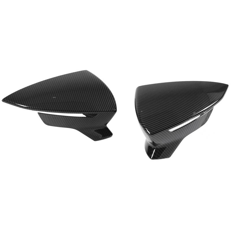 Paar ABS-Rückspiegel-Schutzabdeckungen, Gehäuse, Kappe für Sitzplatz MK3 5f St. 2013-2019, MK5 2017-2020, KJ7 2017-2020 mit -Schutzbeschichtung (Kohlefaserstil) von Sunydog