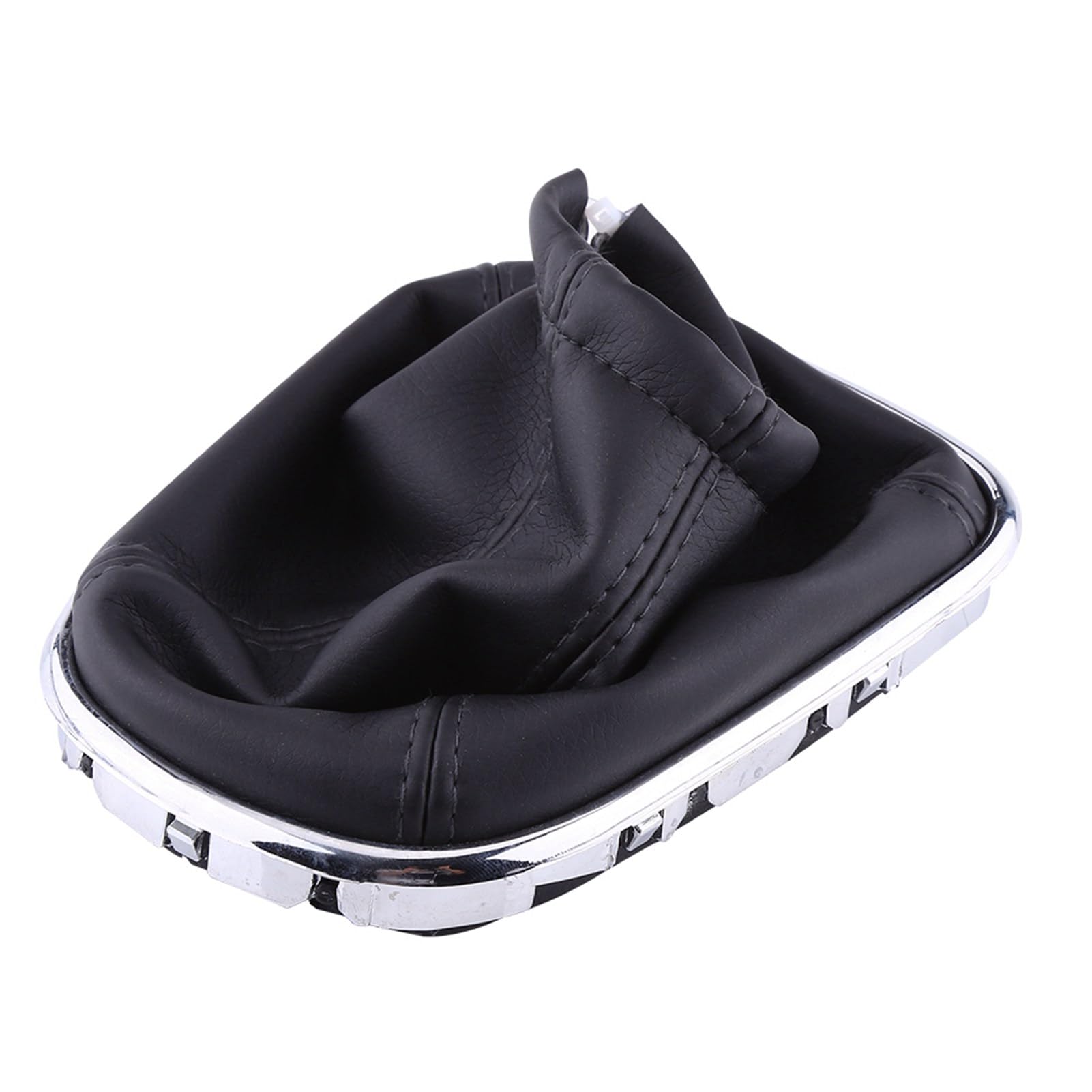 Schalthebelmanschette, PU-Ledermanschette für den Autoknauf, Robust, Schwarz mit Chromrahmen, Cruze 2008–2012, Stilvoll mit Staubdichten Effekten Schalthebelmanschette, PU-Ledermanschette für den Autoknauf, Robust, Schwarz mit Chromrahmen, Cruze 2008–2012, Stilvoll mit Staubdichten Effekten von Sunydog