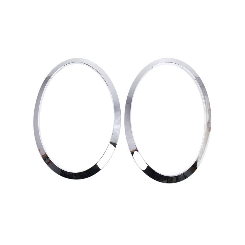 Sunydog Mini Scheinwerfer-Zierring 2 Stück Ersatz kompatibel mit BMW MINI Cooper F55/F56/F57 2014-2021 OEM 51137300631,51137300632,51712355791,51712355798(Silber) von Sunydog