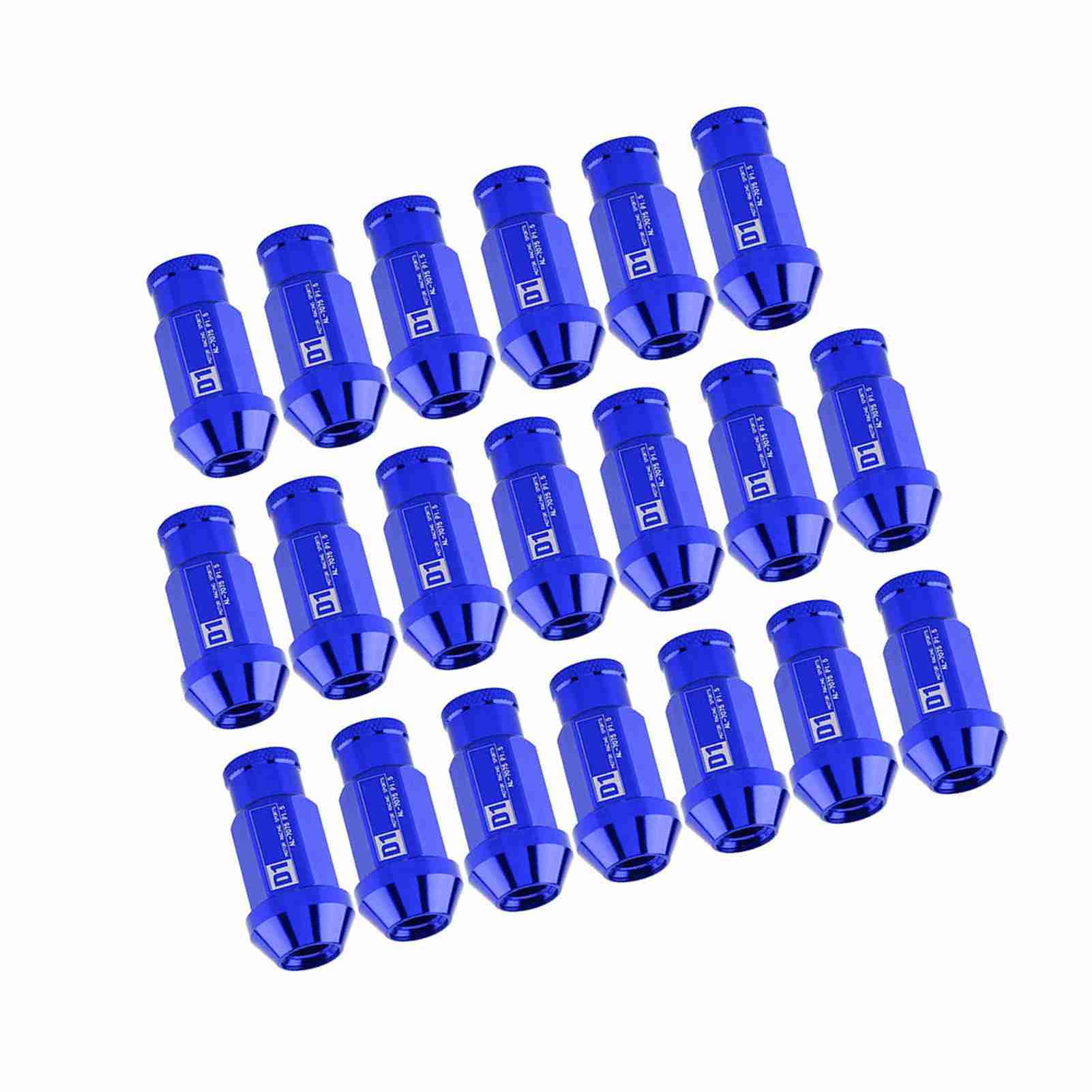 Ultra-Lightweight-Rennradschraube mit Hoher Dichte Aluminium 30% Stärkerer Kühldekoration Professionelle Installation Empfohlene M12X1.5-Radmutter für Mitubishi mit SGMW (Blau) von Sunydog