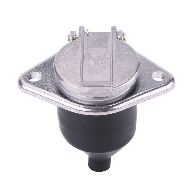 Universal 24V 7 Pin Anhänger Stecker Stecker, Metall und Gummi, Sichere Verbindung für Sichereres Fahren. Robust und zuverlässig. Geeignet für Nutzfahrzeug, Sattelzug und von Sunydog