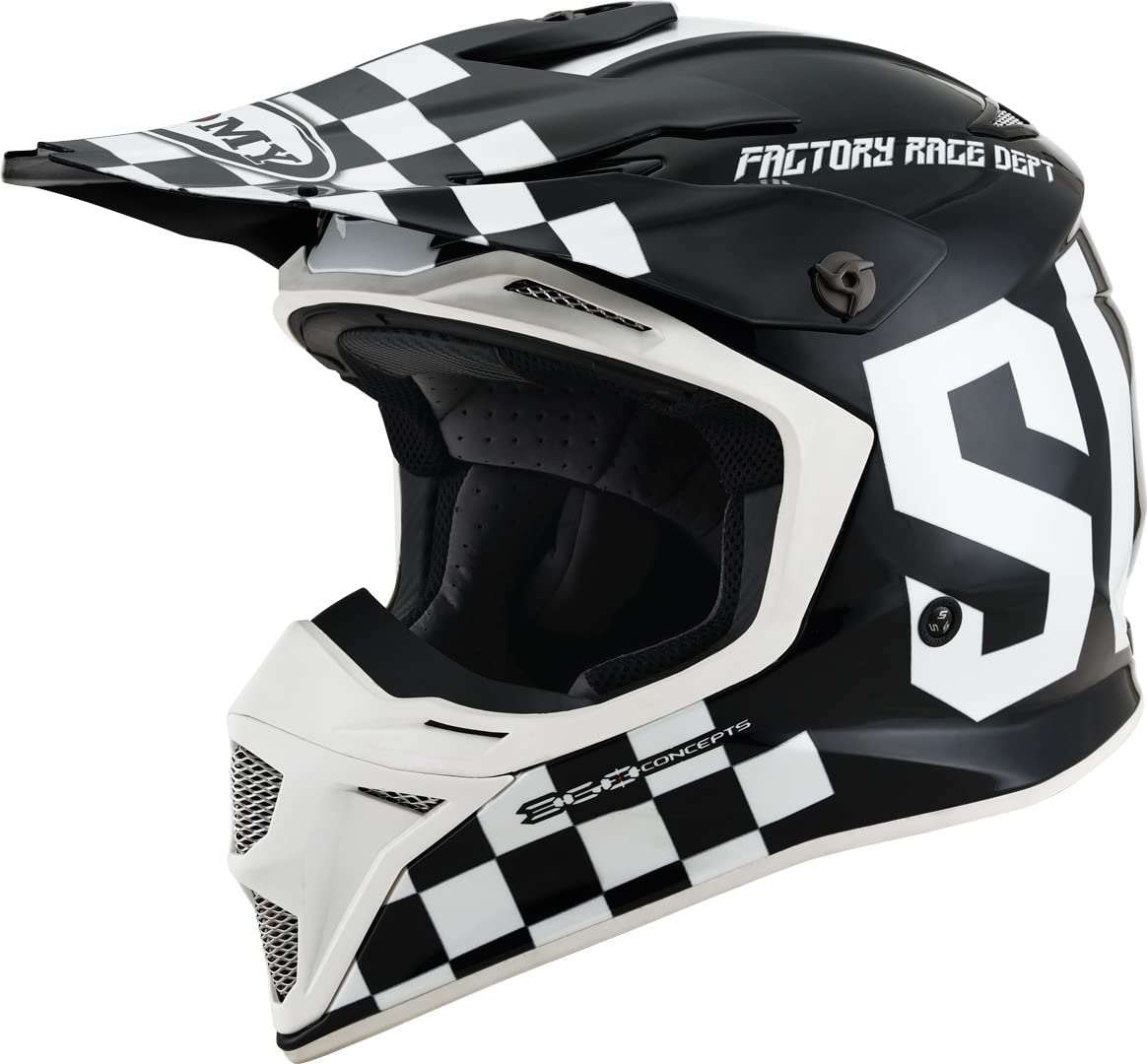 CASCO MX SPEED PRO MASTER BLACK/WHITE - XS von Suomy