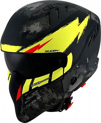 Suomy Armor Hi Volt, Modularhelm - Matt Schwarz/Gelb/Grau - L von Suomy