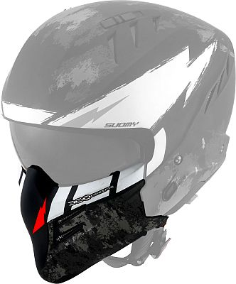 Suomy Armor Hi Volt, Kinnschutz - Matt Schwarz/Weiß von Suomy