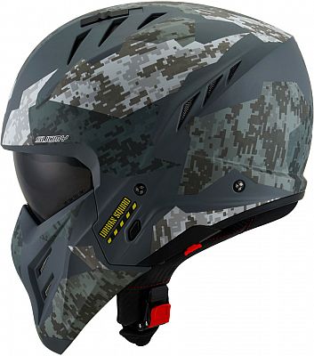 Suomy Armor Urban Squad Camo, Modularhelm - Matt Dunkelgrau/Hellgrau - XS von Suomy