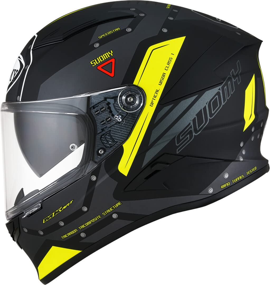 Suomy CASCO SPEEDSTAR AIRPLANE MATT GREY/YLW - S von Suomy