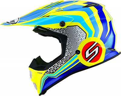 Suomy MX Speed Pro Forward, Crosshelm Mips - Blau/Hellblau/Neon-Gelb/Rot - XS von Suomy