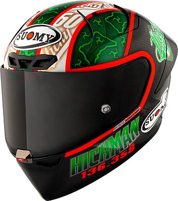 Suomy S1-XR GP Hickman 2024, Integralhelm - Schwarz/Grün/Rot/Weiß - XS von Suomy