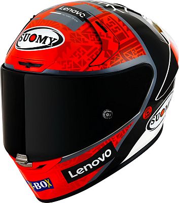 Suomy SR-GP Pecco Bagnaia Replica 2022 Sponsor, Integralhelm - Rot/Schwarz/Weiß - XXL von Suomy