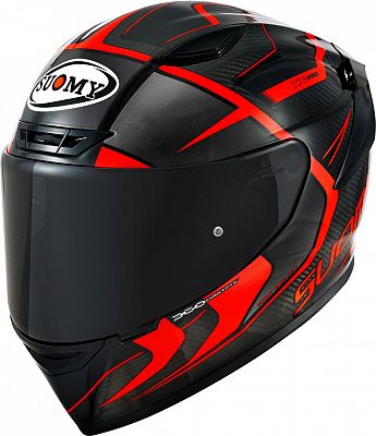 Suomy TX-Pro Advance Carbon, Integralhelm - Schwarz/Neon-Rot - XL von Suomy